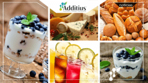 Carrageninas, fosfato, fosfatos, acido citrico, benzoato de sodio, sorbato de potasio, nisina, natamicina, glutamato monosodico, probioticos, enzimas, cultivos lacticos, goma xanthan, goma guar, citrato de sodio, citrato de potasio