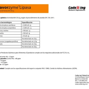 Lipasa De Ternero 500g Para Quesos